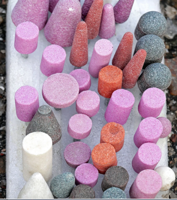 Vitrified Mounted Points With Rod Abrasive Grinding Points Abrasive