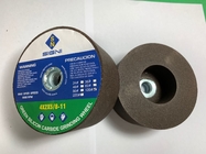 4 Inch Abrasive Green Silicon Carbide Grinding Stone With 5/8-11 Thread For Granite 4X2X5/8-11,120 Grit